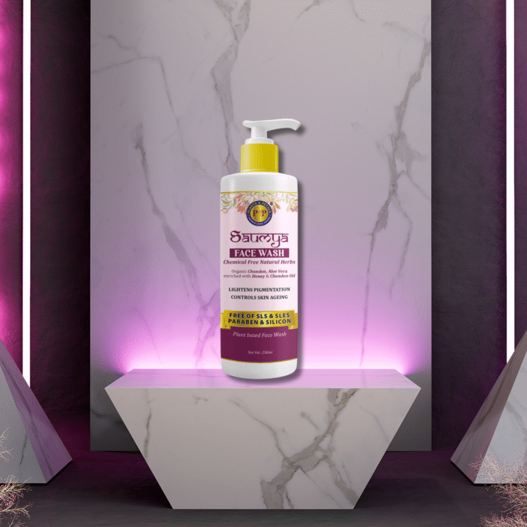 Plants & Petals Saundarya Face Wash – Natural Herbal Brightening Cleanser