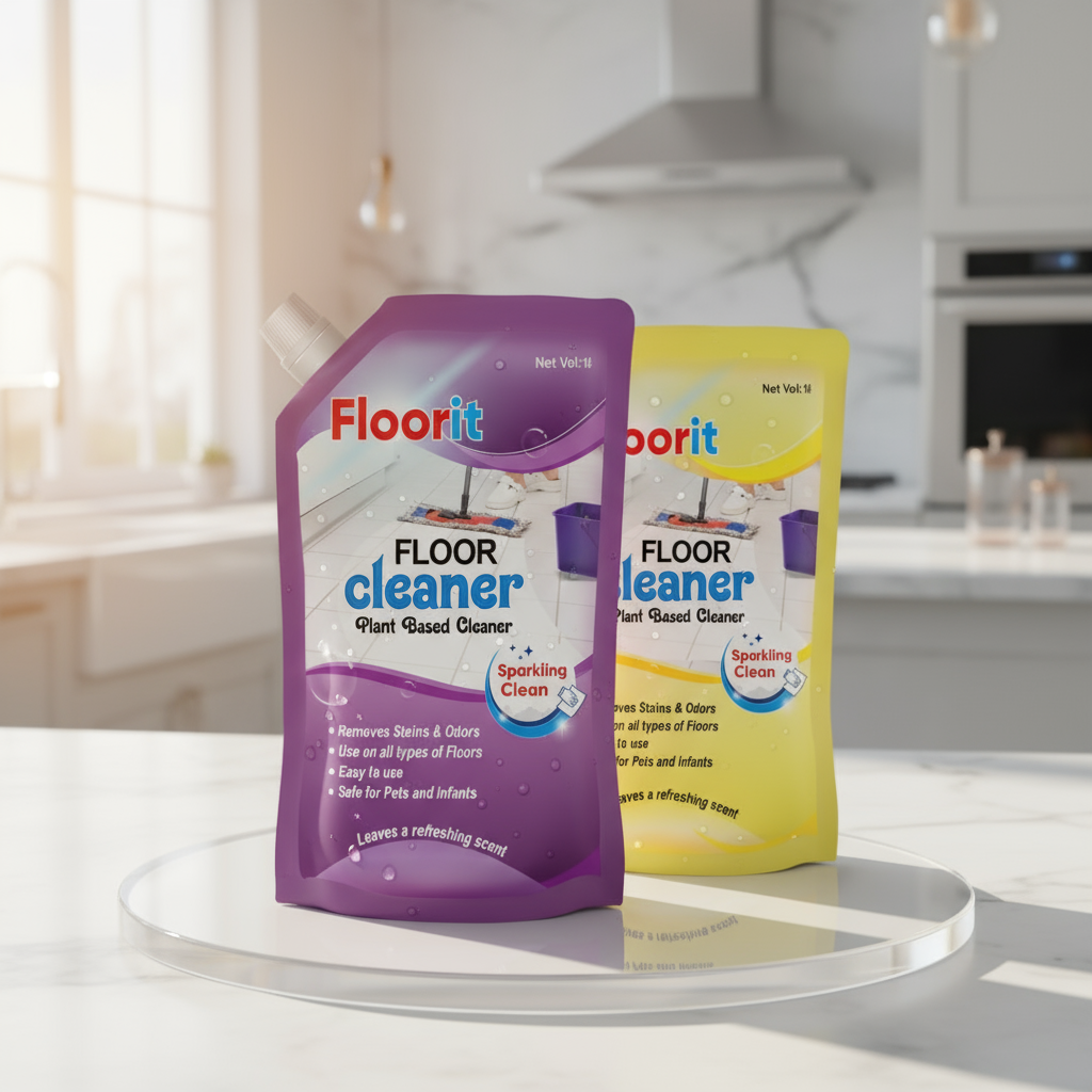 Floorit Plant-Based Floor Cleaner Pouch – Sparkling Clean – 1L